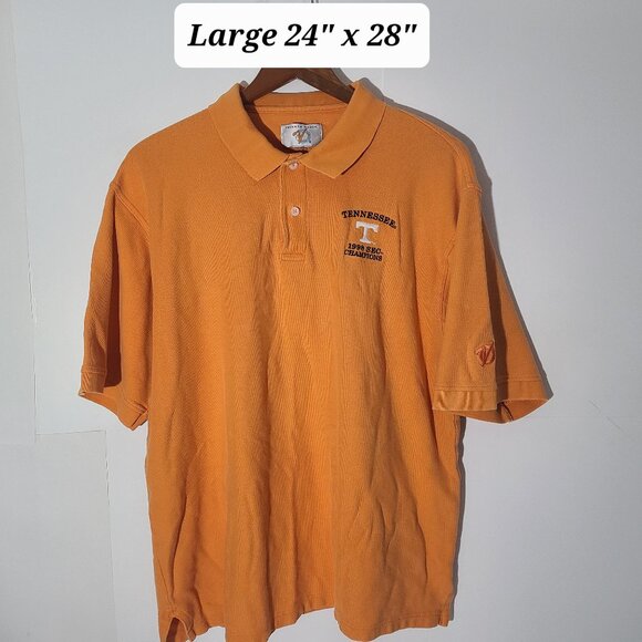 Vtg Tennessee Volunteers Private Stock 1998 Sec Champs Large Orangle Polo USA - Picture 1 of 5